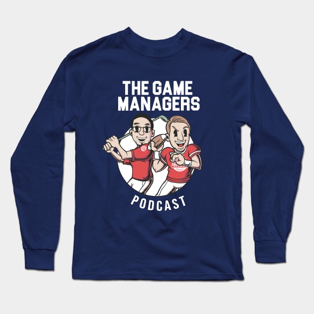The Game Managers Podcast Cartoon Logo 1 Long Sleeve T-Shirt by TheGameManagersPodcast